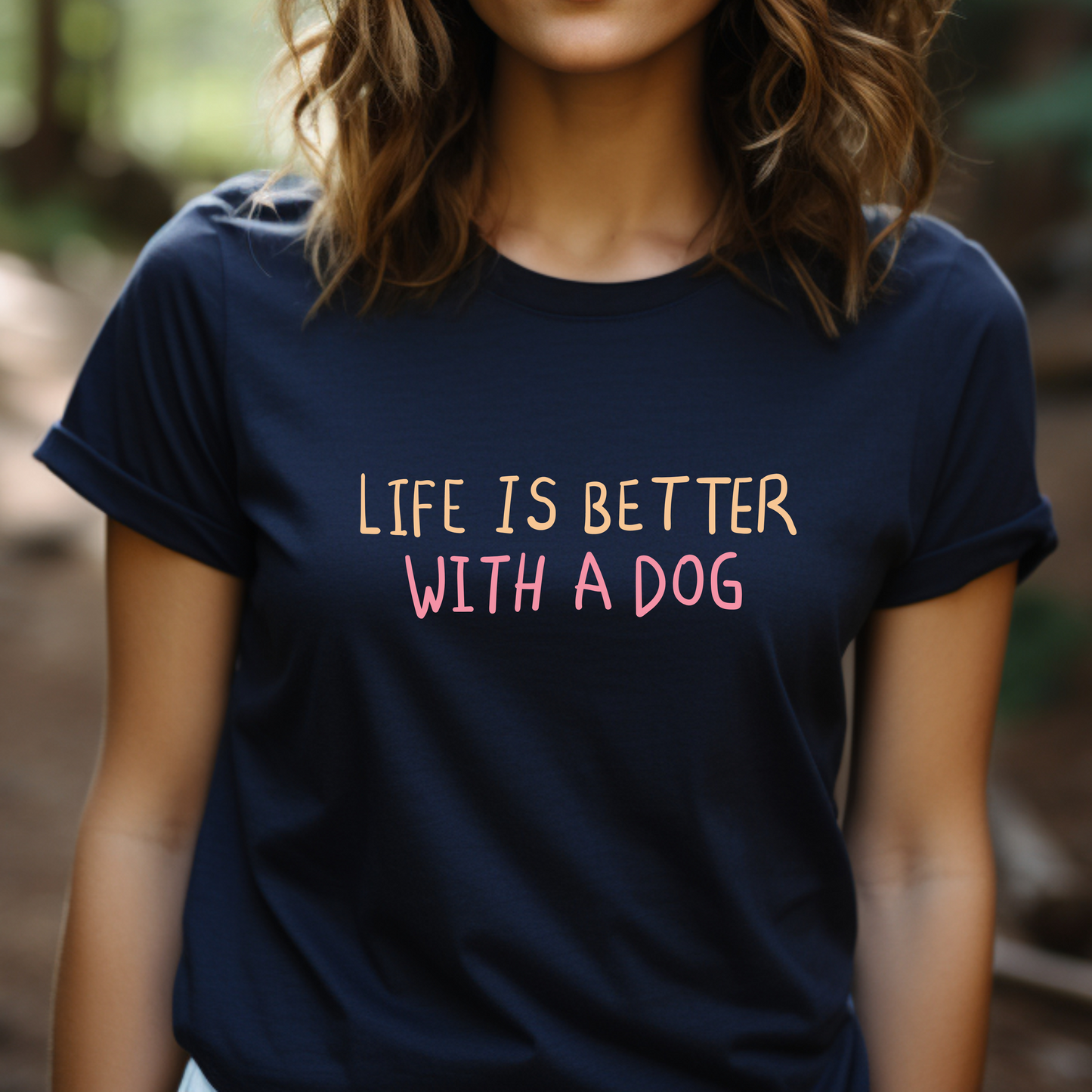 "Life is Better with a Dog" T-Shirt - Unisex Dog Lover Tee - Pet Owner Gift - Soft Cotton Animal Shirt - Casual Canine Top