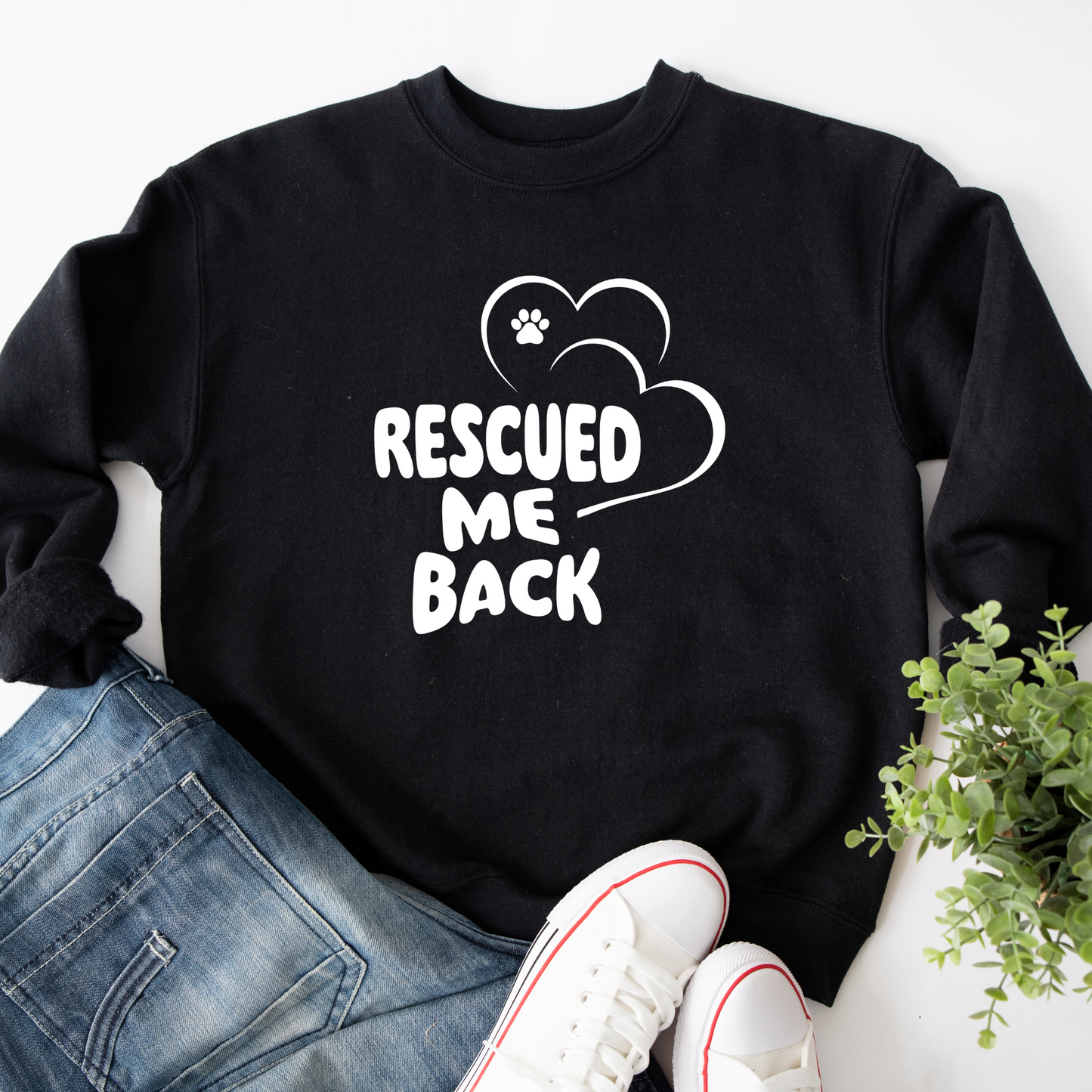 Rescued Me Back - Unisex Heavy Blend™ Crewneck Sweatshirt